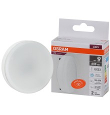 Лампа светодиодная LED 10 Вт GX53 6500К 800Лм таблетка 220 В (замена 75Вт) OSRAM