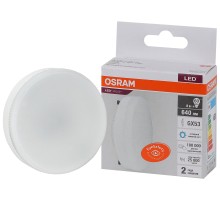 Лампа светодиодная LED 8 Вт GX53 6500К 640Лм таблетка 220 В (замена 60Вт) OSRAM