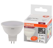 Лампа светодиодная LED 5 Вт GU5.3 3000К 400Лм спот 220 В (замена 35Вт) OSRAM