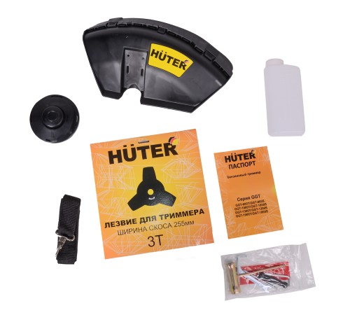 Триммер бензиновый Huter GGT-1900T 1900Вт 2.5л.с. неразбор.штан. реж.эл.:леска