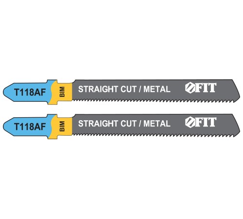 Полотна по металлу, Bimetal, фрезерованные, волнистые зубья, 76/51/1.1 мм (T118AF), 2 шт Полотна по металлу, Bimetal, фрезерованные, волнистые зубья, 76/51/1.1 мм (T118AF), 2 шт