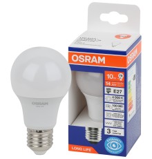 Лампа светодиодная LED 10Вт Е27 4000К 806Лм груша 220В (замена 75Вт) OSRAM