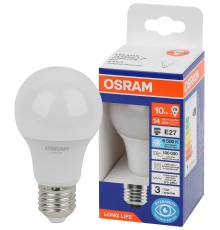 Лампа светодиодная LED 10Вт Е27 6500К 806Лм груша 220В (замена 75Вт) OSRAM