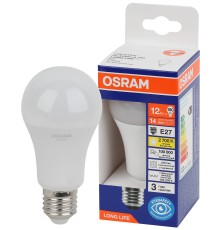 Лампа светодиодная LED 12Вт Е27 2700К 1055Лм груша 220В (замена 100Вт) OSRAM