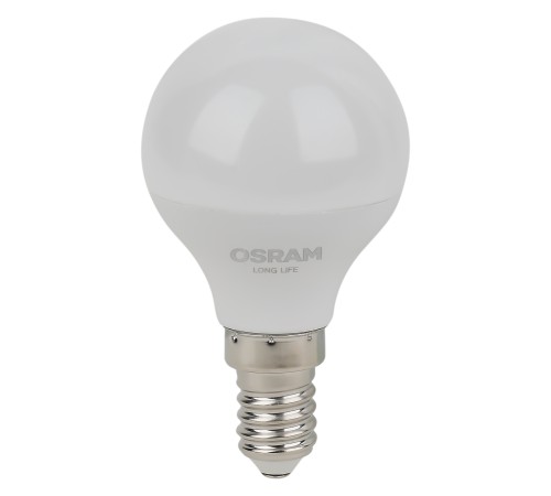 Лампа светодиодная LED 7Вт Е14 2700К 600Лм шар 220В (замена 60Вт) OSRAM