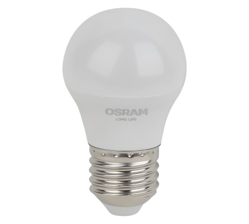 Лампа светодиодная LED 7Вт Е27 2700К 600Лм шар 220В (замена 60Вт) OSRAM