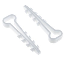 EKF plc-cd1-5x10w Дюбель-хомут (5х10 мм) для плоского кабеля белый (100 шт.) EKF PROxima