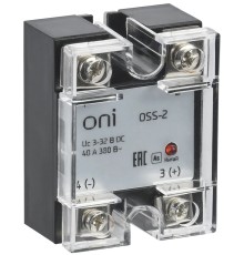 Реле твердотельное OSS-2 40А 380В AC 3-32В DC ONI OSS-2-3-40-B