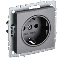 IEK BR-R14-16-K46 BRITE Роз. с з/к/ш 16А РС14-1-0-БрС сталь