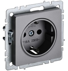 IEK BR-R14-16-K46 BRITE Роз. с з/к/ш 16А РС14-1-0-БрС сталь