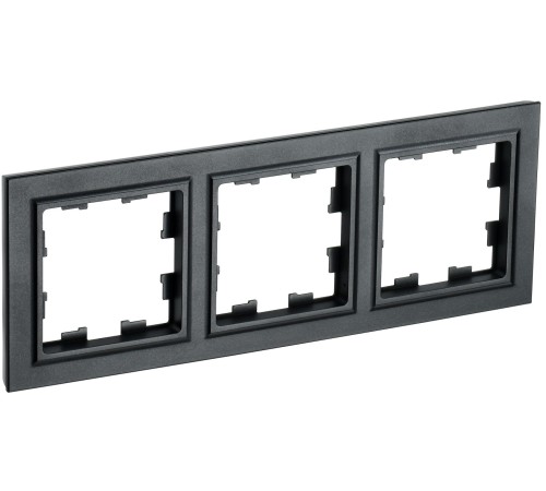 IEK BR-M32-K02 BRITE Рамка 3-мест. РУ-3-БрЧ черн. IEK BR-M32-K02 BRITE Рамка 3-мест. РУ-3-БрЧ черн.