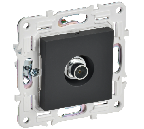 SKANDY Розетка TV оконечная SK-A12G графит IEK