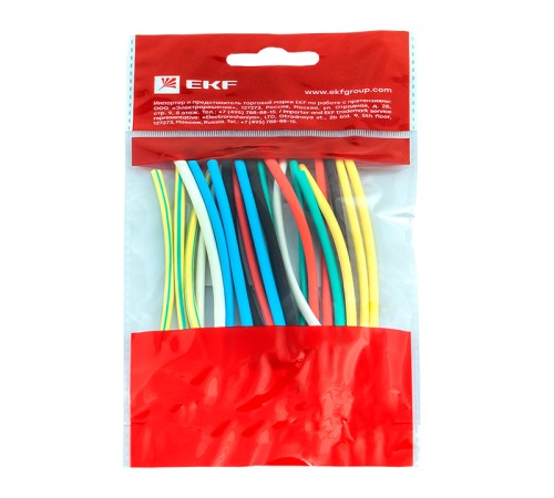 Трубка термоусаживаемая ТУТ нг 4/2 (7 цветов по 3шт) 100мм PROxima