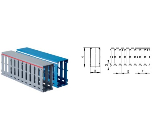 Dkc 00151RL Короб перфорированный, серый RL12 60x80 ( 2 метра)
