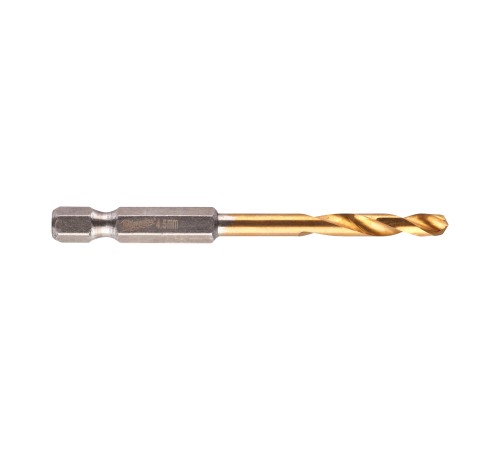 Сверло по металлу RedHEX HSS-G TiN 4.5 мм (1шт)