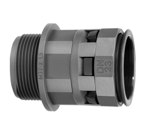 Dkc PAM23M32N Муфта труба-коробка DN 23 мм, М 32 х 1,5, полиамид, цвет черный Dkc PAM23M32N Муфта труба-коробка DN 23 мм, М 32 х 1,5, полиамид, цвет черный