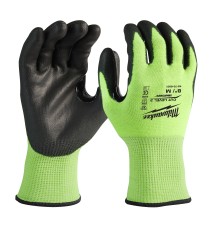 Перчатки защитные Milwaukee Hi-Vis Cut level 3/C 8/M (4932478131)