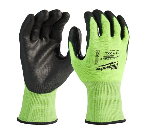 Перчатки защитные Hi-Vis Cut level (Хай Виз Кат Левел) 3/C, XXL/11