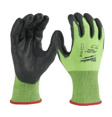 Перчатки защитные Milwaukee Hi-Vis Cut level 5/E 10/XL (4932479934)