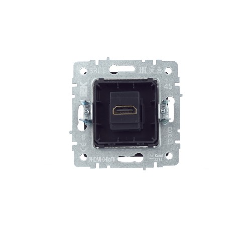 BRITE Розетка HDMI РHDMI-0-БрТБ темная бронза