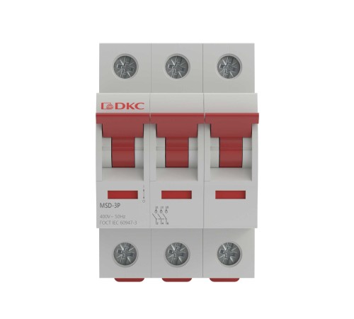 Выключатель нагрузки трёхполюсный 63A MSD-3P63