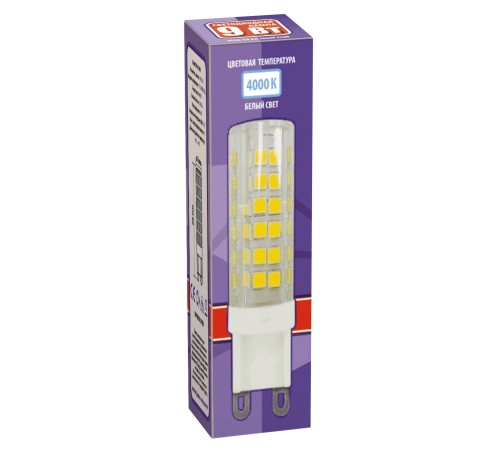 Лампа светодиодная LED 9Вт G9 4000K