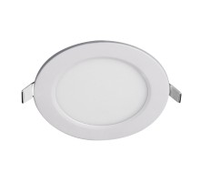 Светильник светодиодный ДВО-6w 4000K 400 Лм IP40 WH d120мм встраиваемый круг JazzWay 5008465A