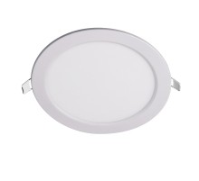 Светильник светодиодный ДВО-12w 6500K 800 Лм IP40 WH d170мм встраиваемый круг JazzWay 5008564A