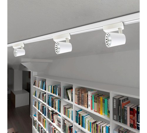 Светильник светодиодный трековый на шинопровод ДПО- 25w 4000K 24° WH (белый) IP40 jazzway JazzWay 5010581