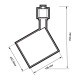 Светильник светодиодный трековый на шинопровод ДПО-30w 4000K 24° BL (чёрный) IP40 jazzway JazzWay 5010666