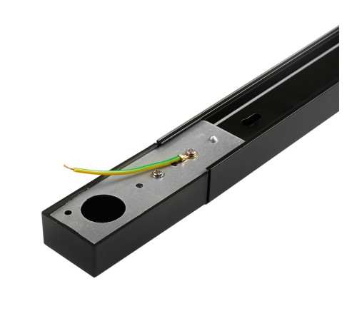 Шинопровод чёрный 2м PTR 2M-BL с токоподводом и заглушкой Jazzway JazzWay 5010710