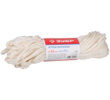 Веревка капроновая, d=5,0 мм, 20 м, 270 кгс, 9 ктекс