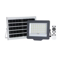 Прожектор светодиодный LED ДО-100Вт 6500К 1200 Лм IP65 с солнечной панелью Jazzway