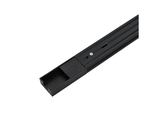 Шинопровод черный (пластик) 2м PTR P 2M-BL с токоподводом и заглушкой