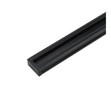 Шинопровод черный (пластик) 2м PTR P 2M-BL с токоподводом и заглушкой