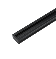 Шинопровод черный (пластик) 2м PTR P 2M-BL с токоподводом и заглушкой