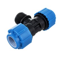 Тройник ПНД компрессионный НР 25x1'x25