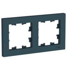 Systeme electric ATN000802 ATLASDESIGN 2-постовая РАМКА, универсальная, ИЗУМРУД