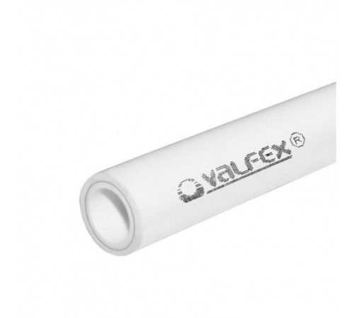 Труба полипропиленовая 40x6.7 SDR 6 PN 25 PPR армированная алюминием белая, хлыст 4м