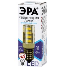 Лампа светодиодная LED 5Вт Т25 4000К Е14 нейтральный капсула ЭРА Б0033031