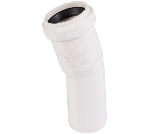 Отвод канализационный 32х87 град. белый