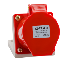 Розетка 124-32А-6h-380AC-3P+PE-IP44