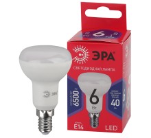 ЭРА Б0045335 Лампочка светодиодная RED LINE LED R50-6W-865-E14 R Е14 / Е14 6Вт рефлектор холодный дневной свет