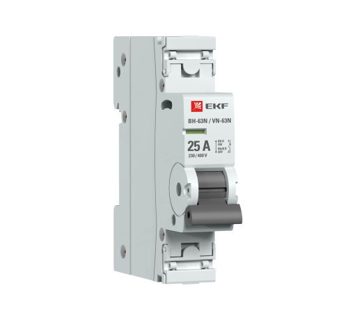 Выключатель нагрузки 1P 25А ВН-63N EKF PROxima