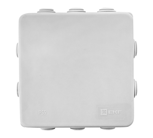 EKF plc-kmr-030-014 Коробка распаячная КМР-030-014 с крышкой  наружная (103х103х55), 8 мембранных вводов IP54 EKF PROxima