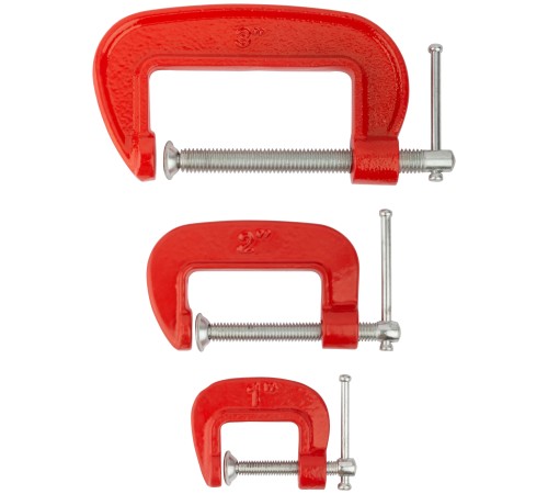 Струбцины ''мини''тип ''G'', набор 3 шт 1'', 2'', 3''