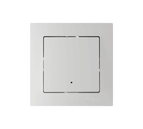 ATLASDESIGN SMART 1-кл. ВЫКЛЮЧАТЕЛЬ с подсв., Zigbee, сх.1, L+N, 10А, мех., БЕЛЫЙ