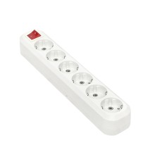 EKF AKB16-6i Колодка 6 гнезд 16А 3,5кВт c выкл. с/з Эксперт EKF PROxima