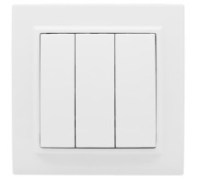 EKF ERV10-024-10 Минск Выключатель 3-клавишный СП,10А, белый EKF Basic