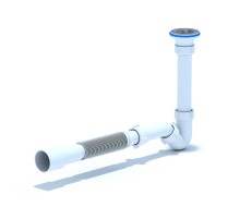 Сифон для биде АНИ 1 1/4'x32 с гибкой трубой 32х40/50